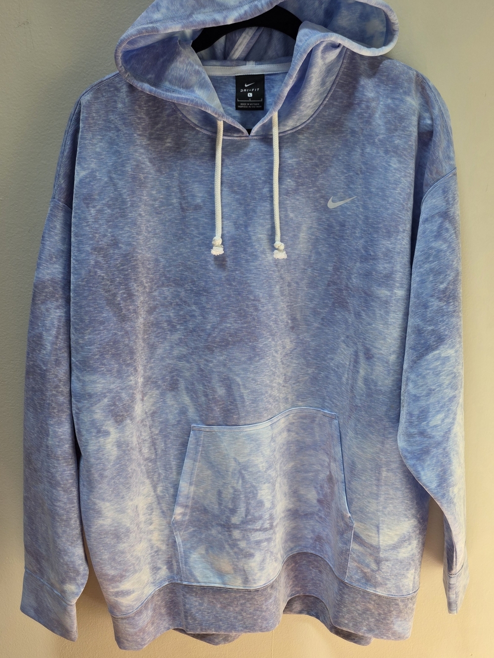 Nike Light Blue Tie-Dye Hoodie Pullover